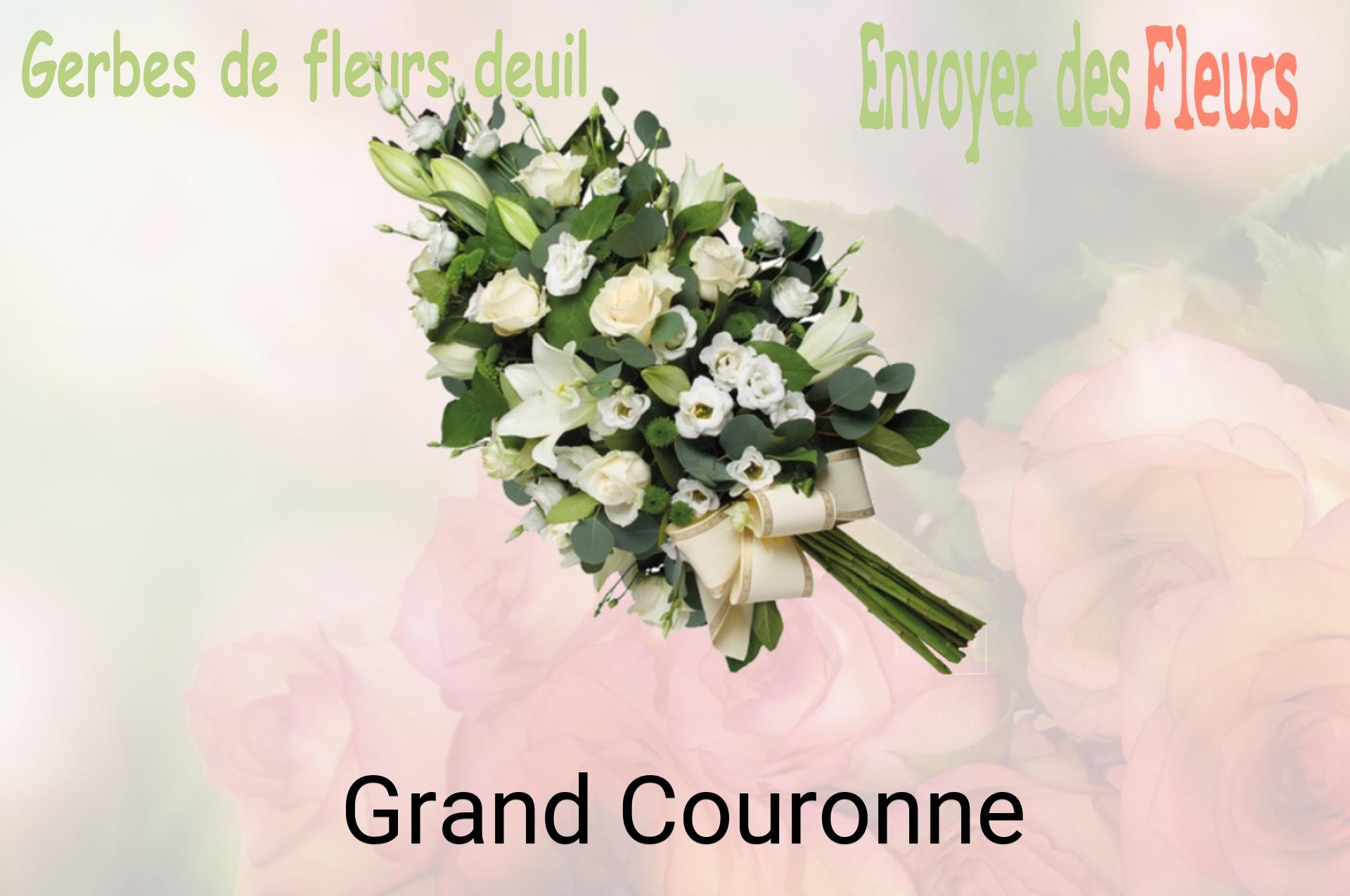 Gerbe de fleurs de deuil livrée à Grand-Couronne